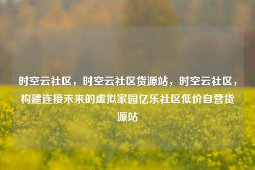 时空云社区，时空云社区货源站	，时空云社区，构建连接未来的虚拟家园亿乐社区低价自营货源站  第1张
